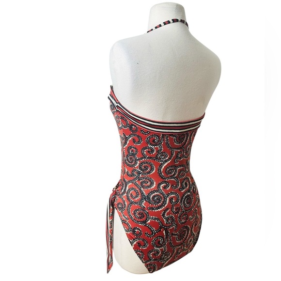 TORY BURCH STRAPLESS SWIRL ONE PIECE - Picture 4 of 8